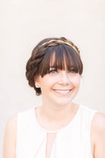 gold bridal crown