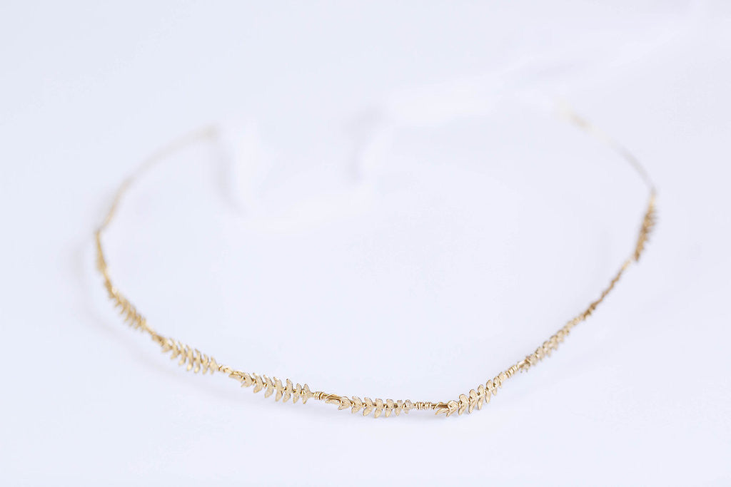 fern wedding crown