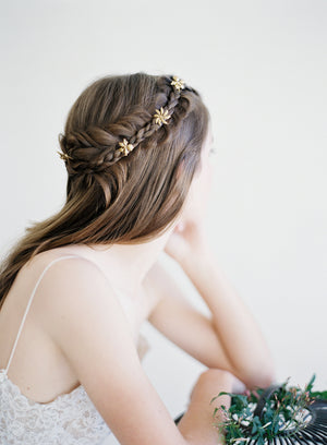 gold bridal hair pins