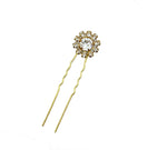 Sparkling Floral Swarovski Hairpins - Set of Four