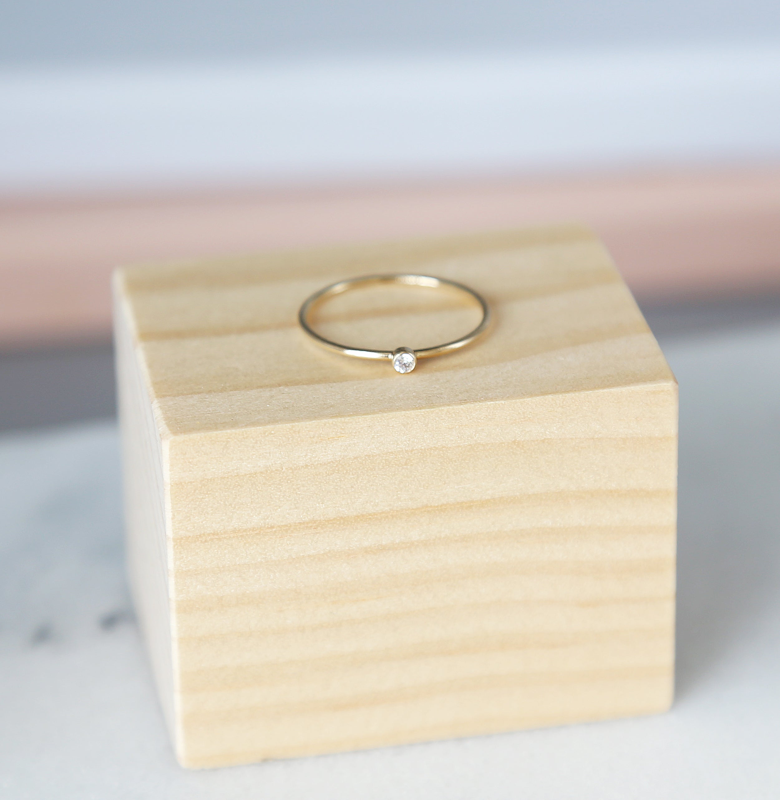 Minimalist Gold Fill Rings, Stacking Rings, Sparkle Rings, Simple Boho Gold Jewelry