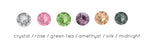 Tiny Square Swarovski Crystal Stud Earrings