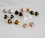 triangle swarosvki crystal earrings