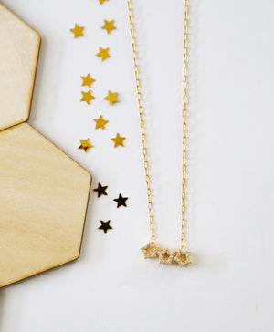 diamond gold star necklace 