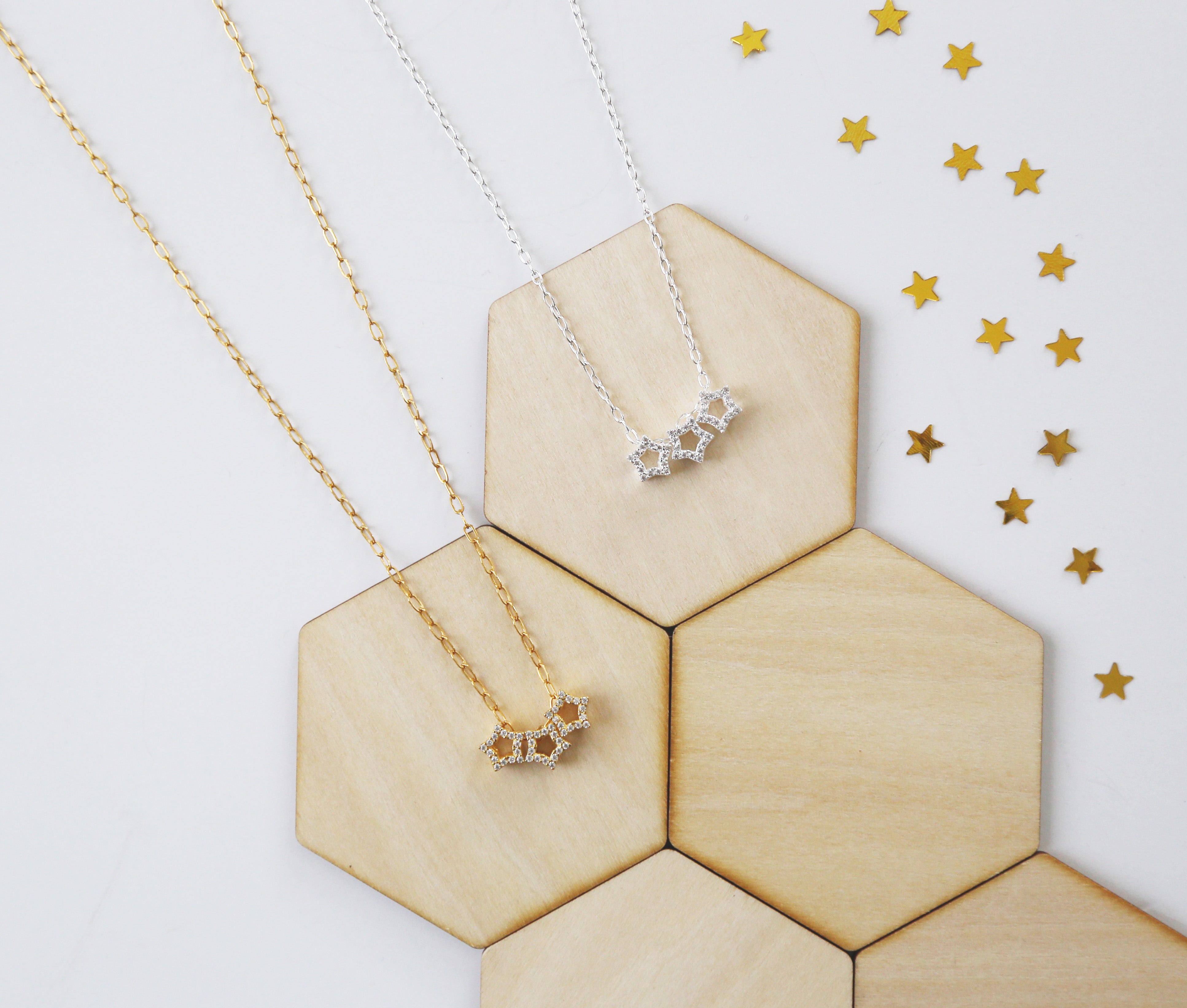 gold star necklace