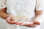 gold flower headband