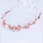 rose gold flower crown