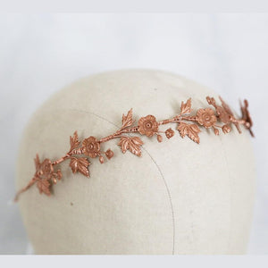 rose gold bridal headband