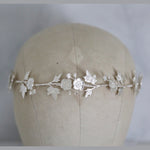 silver bridal headband