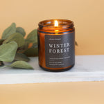 Winter Forest Candle -  Scented Holiday Candle, Scents of citrus, balsam, and blue spruce