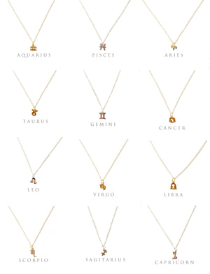 birthday zodiac necklace